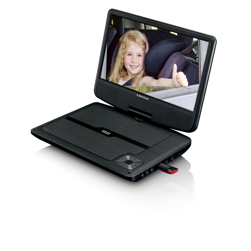 Lenco DVP-947 Portable Bluetooth DVD Player 9 Inch Screen with Headphones