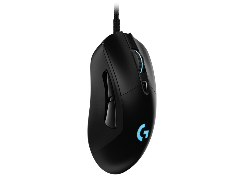 Logitech G 910-005633 G403 HERO 16K Gaming Mouse/LIGHTSYNC RGB/Lightweight 87g+10g Optional/Braided Cable/16000 DPI/Rubber Side Grips