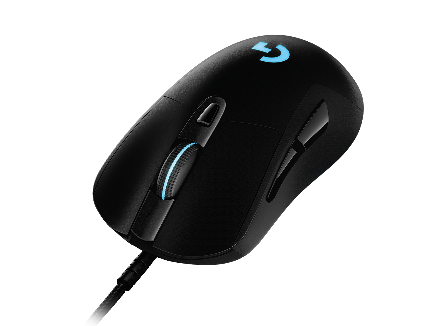 Logitech G 910-005633 G403 HERO 16K Gaming Mouse/LIGHTSYNC RGB/Lightweight 87g+10g Optional/Braided Cable/16000 DPI/Rubber Side Grips
