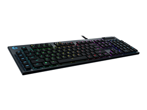 Logitech G G815 LIGHTSYNC RGB Mechanical Gaming Keyboard with Low Profile GL Tactile Key Switch/5 Programmable G-key/USB Passthrough/Dedicated Media Control