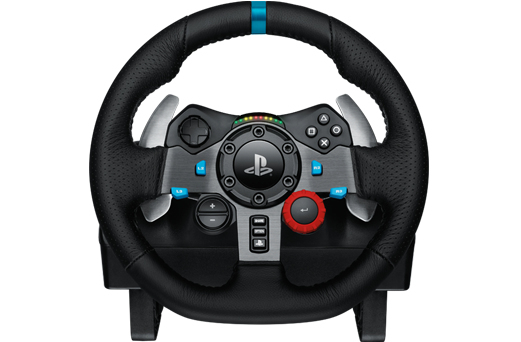 عجلة القيادة Logitech G G29 لألعاب السباق على أجهزة بلايستيشن 4 وبلايستيشن 3