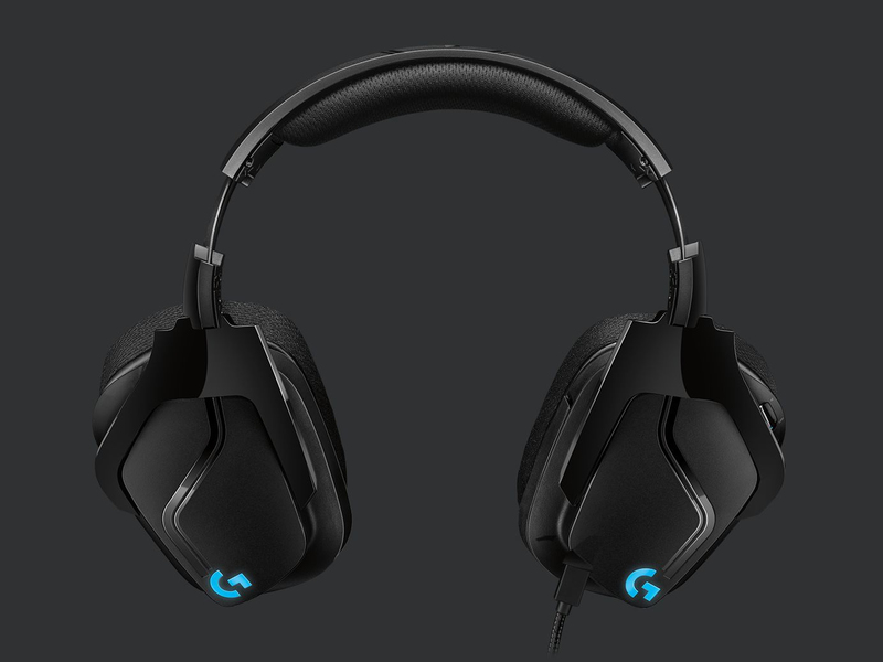 سماعة رأس G635 للأذنين من لوجيتك - بلون أسود في أزرق