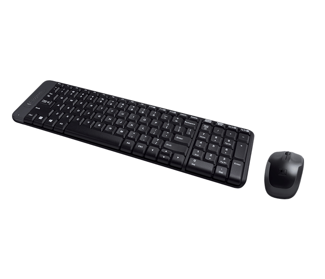 Logitech MK220 Wireless Keyboard + Mouse - Black