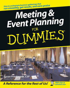 Meeting and Event Planning for Dummies | Friedmann Susan