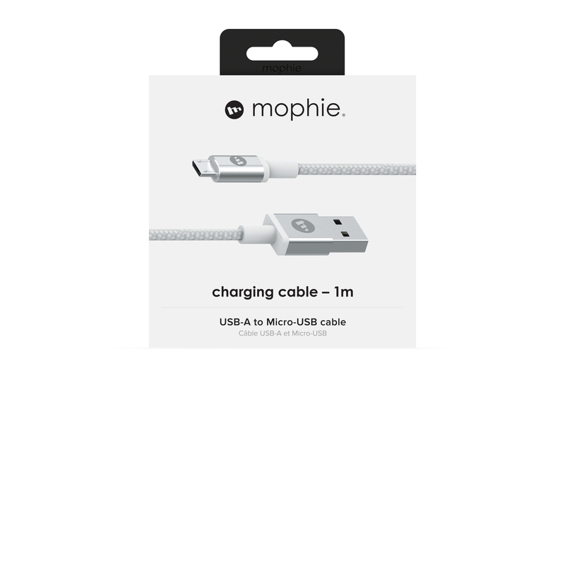 Mophie USB-A to Micro USB Cable 1m White