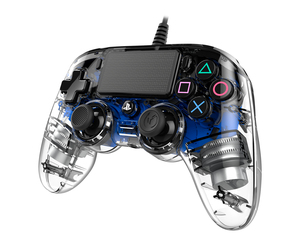 وحدة تحكم للألعاب بلاي ستيشن 4 Ps4Ofcpadclblue من ناكون، تناظرية، رقمية، لون أزرق ، شفاف