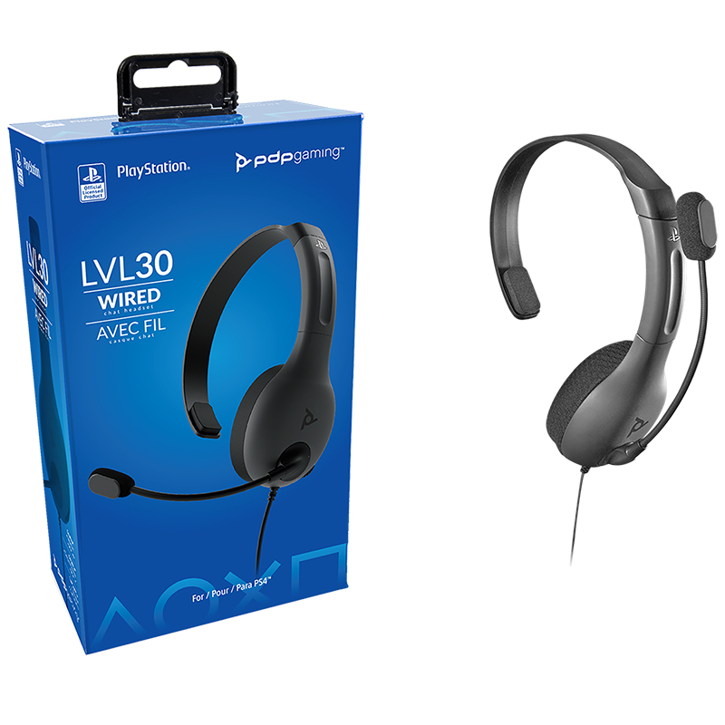 PDP LVL30 Wired Chat Headset for PS5/PS4
