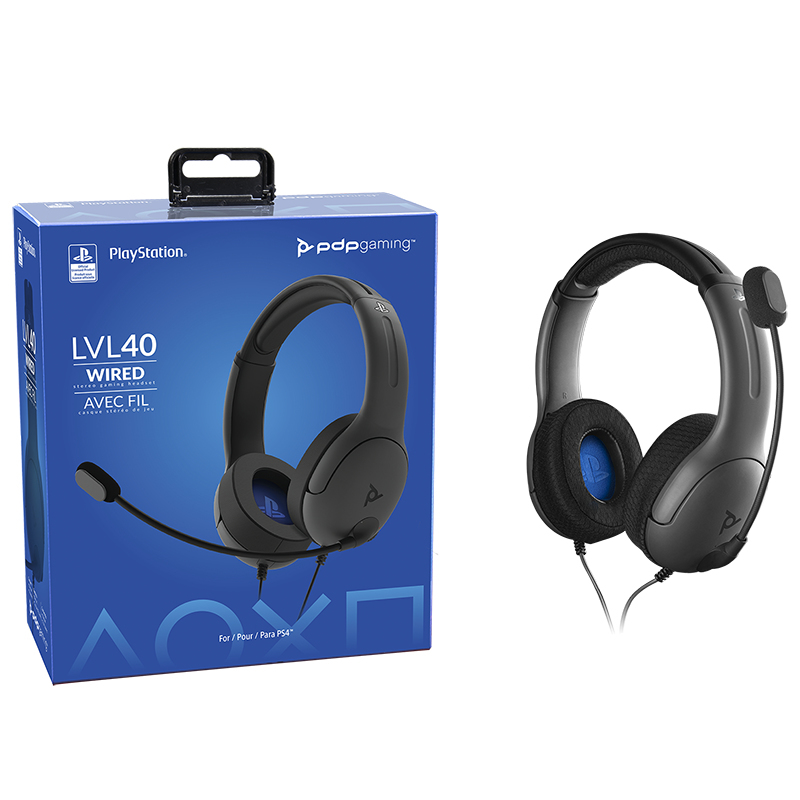 PDP Lvl40 Gre Wired Gaming Headset for PS4