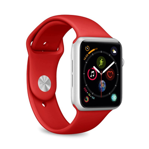 Puro Silicone Band 42-44mm Red for Apple Watch (Compatible with Apple Watch 42/44/45mm)