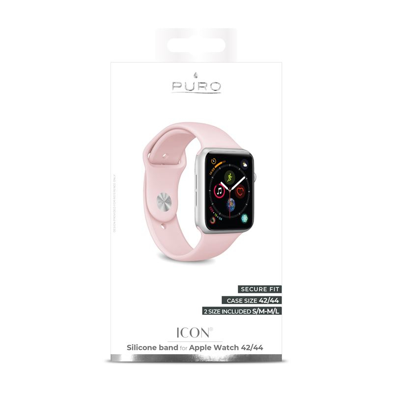 Puro Silicone Band 42-44mm Rose for Apple Watch (Compatible with Apple Watch 42/44/45mm)