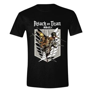 PC Merch Attack On Titan Protecting The City Men's T-Shirt - Black