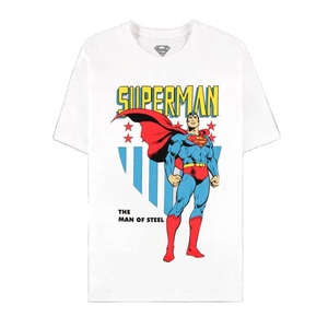 Difuzed DC Comics Superman Retro Classics Men's Short Sleeved T-shirt - White