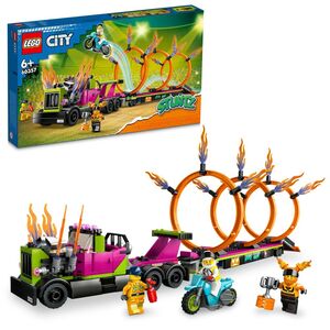 LEGO City Stunt Truck & Ring Of Fire Challenge 60357 (479 Pieces)