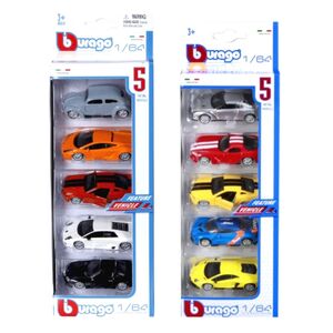 Bburago 18-59031 1.64 Scale Die-Cast Model Car - Vehicles (Pack of 5) (Assortment - Includes 1)