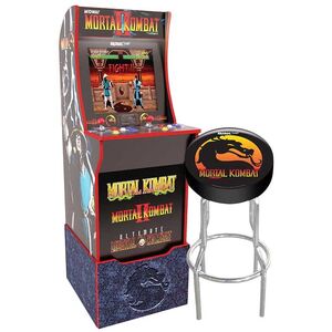 جهاز Arcade 1Up Mortal Kombat مع خيمة/ كرسي مستدير/ رافعة