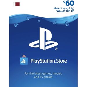 Sony PSN PlayStation Network Wallet Top Up 60 USD - (Qatar) (Digital Code)