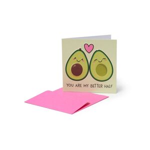 Legami Greeting Card - Small - Avocado (7 x 7 cm)