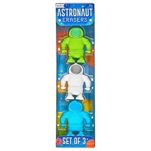 OOLY Astronaut Erasers (Set of 3)