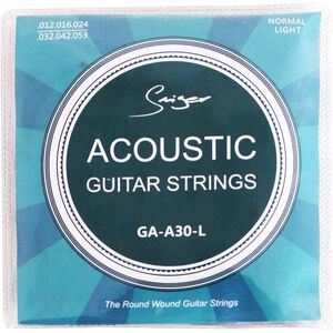 Smiger GA-A30-L Acoustic Guitar Strings - Bronze Wound (12-53 Light Gauge)