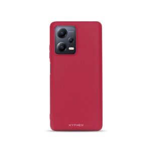 Hyphen Premium Silicone Soft-Touch Case For Xiaomi Redmi Note 12 5G - Red