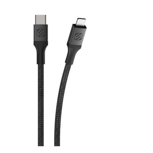 Scosche StrikeLine Premium Bundle Braided USB-C to Lightning Charge & Sync Cable - Black (1.2m)
