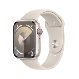 Apple Watch Series 9 GPS + Cellular 41mm Starlight Aluminium Case with Starlight Sport Band - M/L