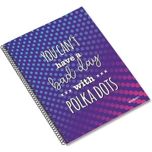 Ambar A4 Spiral Notebook 90g Think Dots Line (80 Sheets)