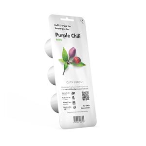 Click & Grow Purple Chili Smart Garden refill (Pack 0f 3)