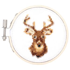 Kikkerland Mini Cross Stitch Kit - Deer