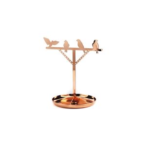 Kikkerland Bird Jewelry Stand Copper