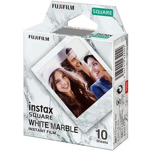 Fujifilm Instax SQUARE White Marble Film (10 Photos)