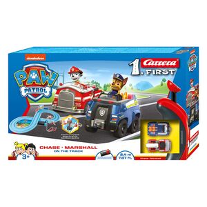 Carrera Paw Patrol First Chase And Marshall On The Track Slot Car Racing System 2.4m