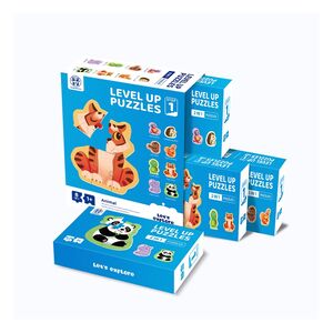 Panda Juniors Level Up 8-in-1 Jigsaw Puzzle - Step 1 - Animal (2/4/5/6 x 2 Pieces) (PJ001-1-1)