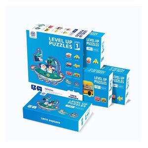 Panda Juniors Level Up 8-in-1 Jigsaw Puzzle - Step 1 - Traffic (2/4/5/6 x 2 Pieces) (PJ001-1-2)