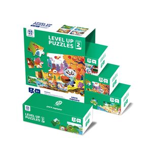 Panda Juniors Level Up 4-in-1 Jigsaw Puzzle - Step 2 - Seasons (9/12/16/20 Pieces) (PJ001-2-1)