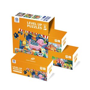 Panda Juniors Level Up 3-in-1 Jigsaw Puzzle - Step 3 - Merry Circus (25/30/35 Pieces) (PJ001-3-2)