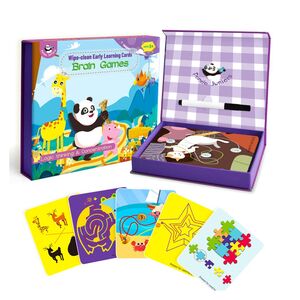 Panda Juniors Wiple-Clean Early Learning Cards - Brain Games (PJ003-6)