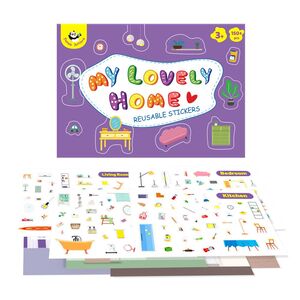 Panda Juniors Reusable Stickers - My Lovely Home (PJ013-4)
