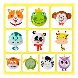 Panda Juniors Paper Plate Crafts Kits - My Lovely Animal (Pack of 10) (PJ019)