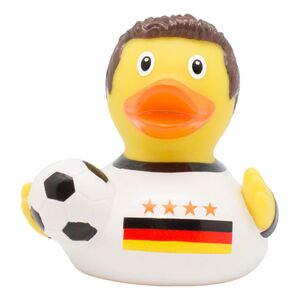 Lilalu Rubber Soccer Player Duck With 4 Stars