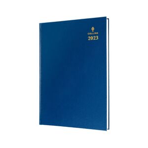 Collins Debden Desk A4 Day To A Page Diary 2023 - Blue
