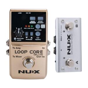 Nux Loop Core Deluxe Guitar Looper Bundle