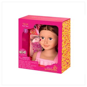 Our Generation Talia Brunette Styling Head Bust Doll