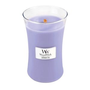 Woodwick Candle Large Hourglass Lavender Spa 595g