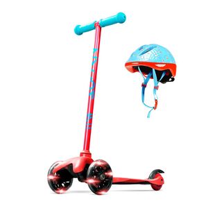 Zycom Zipper Kids' Light-Up Scooter & Helmet Combo - Blue/Red XS/S