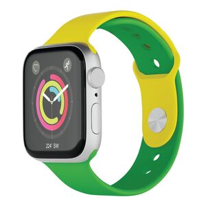 Porodo Lifestyle World Cup Series Silicone Apple Watch Strap 42/44/45mm - Brazil