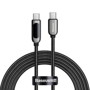 Baseus Display Fast Charging Data Cable Type-C to Type-C 100W 2m - Black