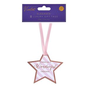 Design By Violet Christmas Tags - Elegance (Pack Of 8)