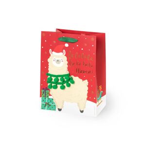 Legami Christmas Gift Bag - Medium - Llama
