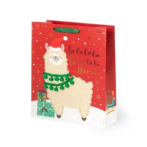 Legami Christmas Gift Bag - Large - Llama